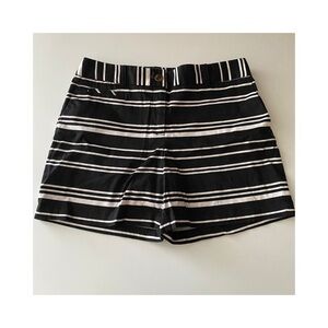 Anne Klein Black and Ivory Stripped Shorts size 4